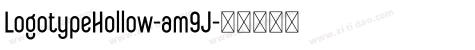 LogotypeHollow-am9J字体转换