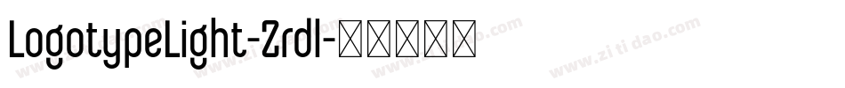 LogotypeLight-Zrdl字体转换