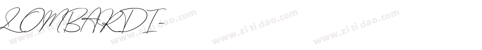 LOMBARDI字体转换