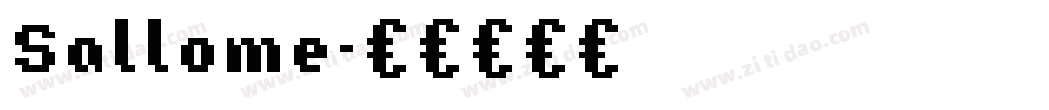 Sallome字体转换