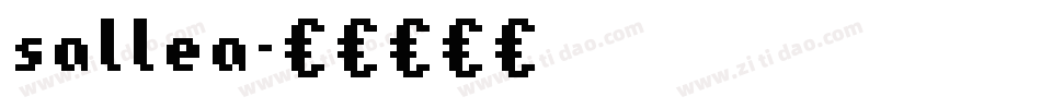 sallea字体转换