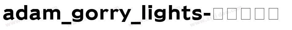 adam_gorry_lights字体转换