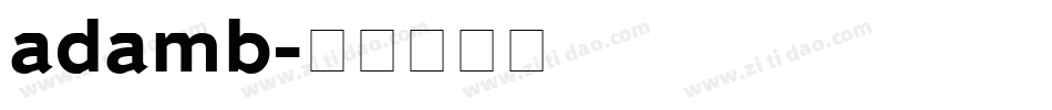 adamb字体转换