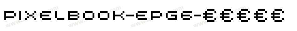 PixelBook-ePG6字体转换