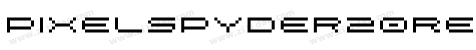 PixelSpyder20Regular-4jw9字体转换