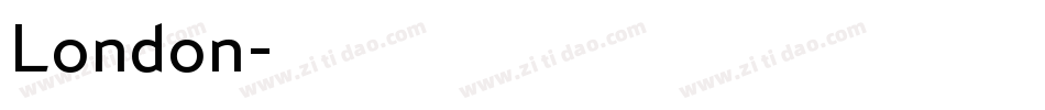 London字体转换