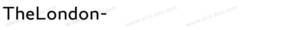 TheLondon字体转换
