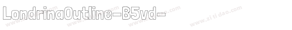 LondrinaOutline-B5vd字体转换