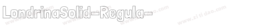 LondrinaSolid-Regula字体转换