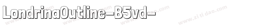 LondrinaOutline-B5vd字体转换