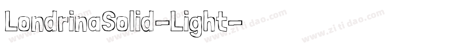 LondrinaSolid-Light字体转换