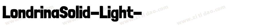 LondrinaSolid-Light字体转换