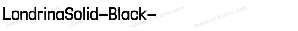 LondrinaSolid-Black字体转换