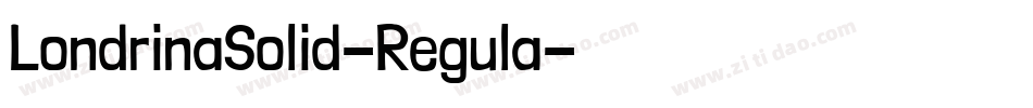 LondrinaSolid-Regula字体转换