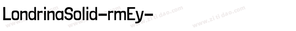 LondrinaSolid-rmEy字体转换