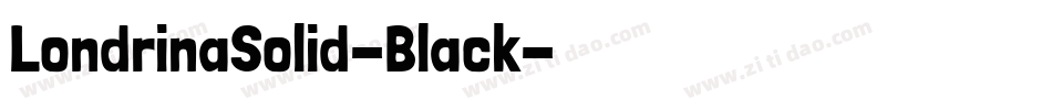 LondrinaSolid-Black字体转换