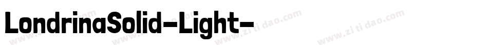 LondrinaSolid-Light字体转换