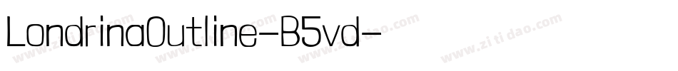 LondrinaOutline-B5vd字体转换