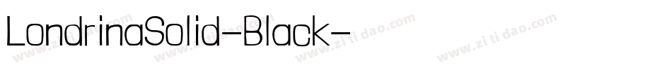 LondrinaSolid-Black字体转换
