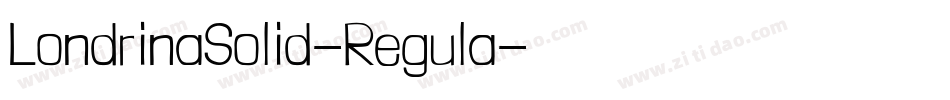 LondrinaSolid-Regula字体转换
