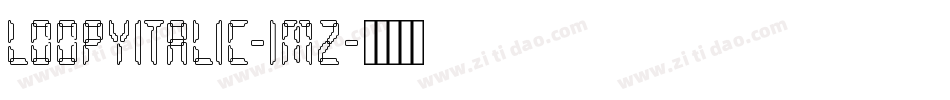 LoopyItalic-1MZ字体转换
