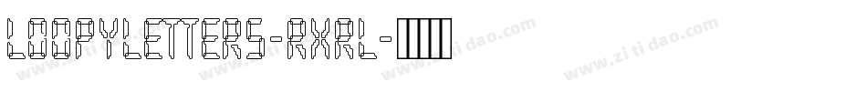 LoopyLetters-rxRL字体转换