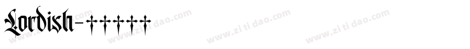 Lordish字体转换