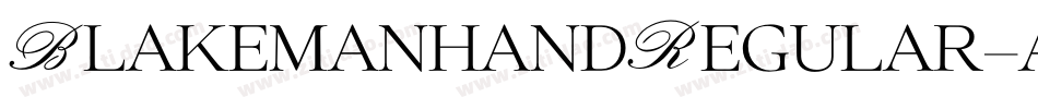 BlakemanhandRegular-arym字体转换