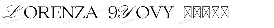 Lorenza-9Yovy字体转换