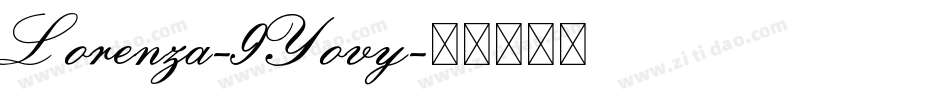 Lorenza-9Yovy字体转换