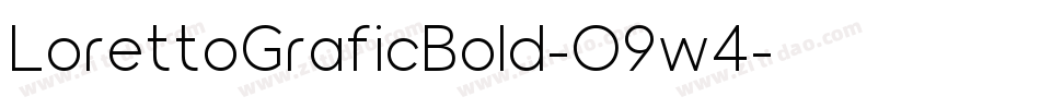 LorettoGraficBold-O9w4字体转换