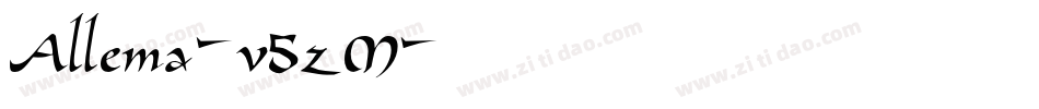 Allema-v5zM字体转换