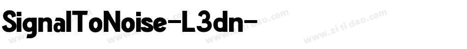 SignalToNoise-L3dn字体转换