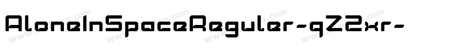AloneInSpaceReguler-qZ2xr字体转换