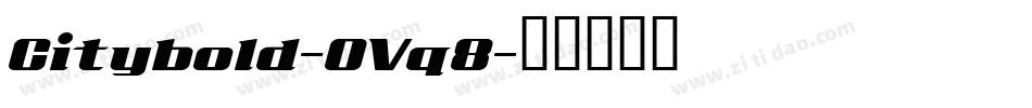 Citybold-OVq8字体转换