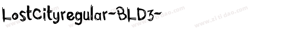 LostCityregular-BLD3字体转换