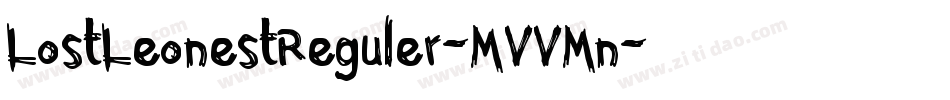 LostLeonestReguler-MVVMn字体转换
