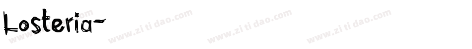 Losteria字体转换