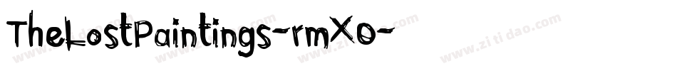 TheLostPaintings-rmXO字体转换