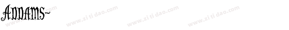 Addams字体转换