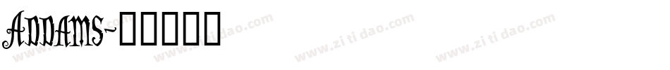 Addams字体转换