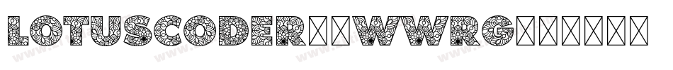 Lotuscoder-0WWrG字体转换