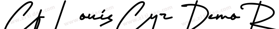 CfLouisCyrDemoRegular-EoAz字体转换