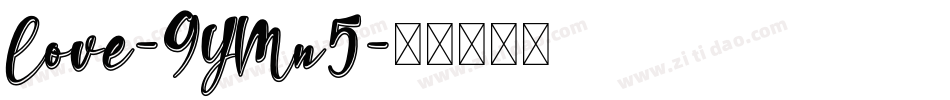 Love-9YMn5字体转换