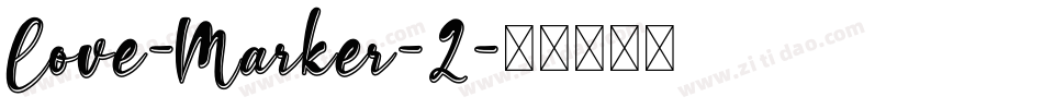 Love-Marker-2字体转换