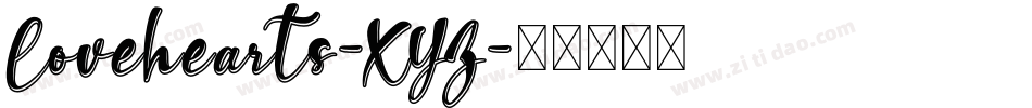 Lovehearts-XYZ字体转换