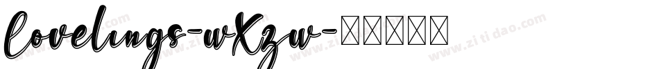 Lovelings-wXzw字体转换