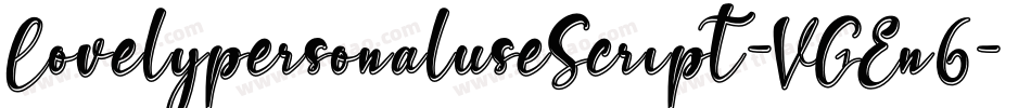 LovelypersonaluseScript-VGEn6字体转换