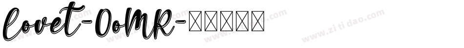 Lovet-0oMR字体转换