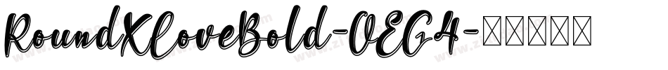 RoundXLoveBold-OEG4字体转换